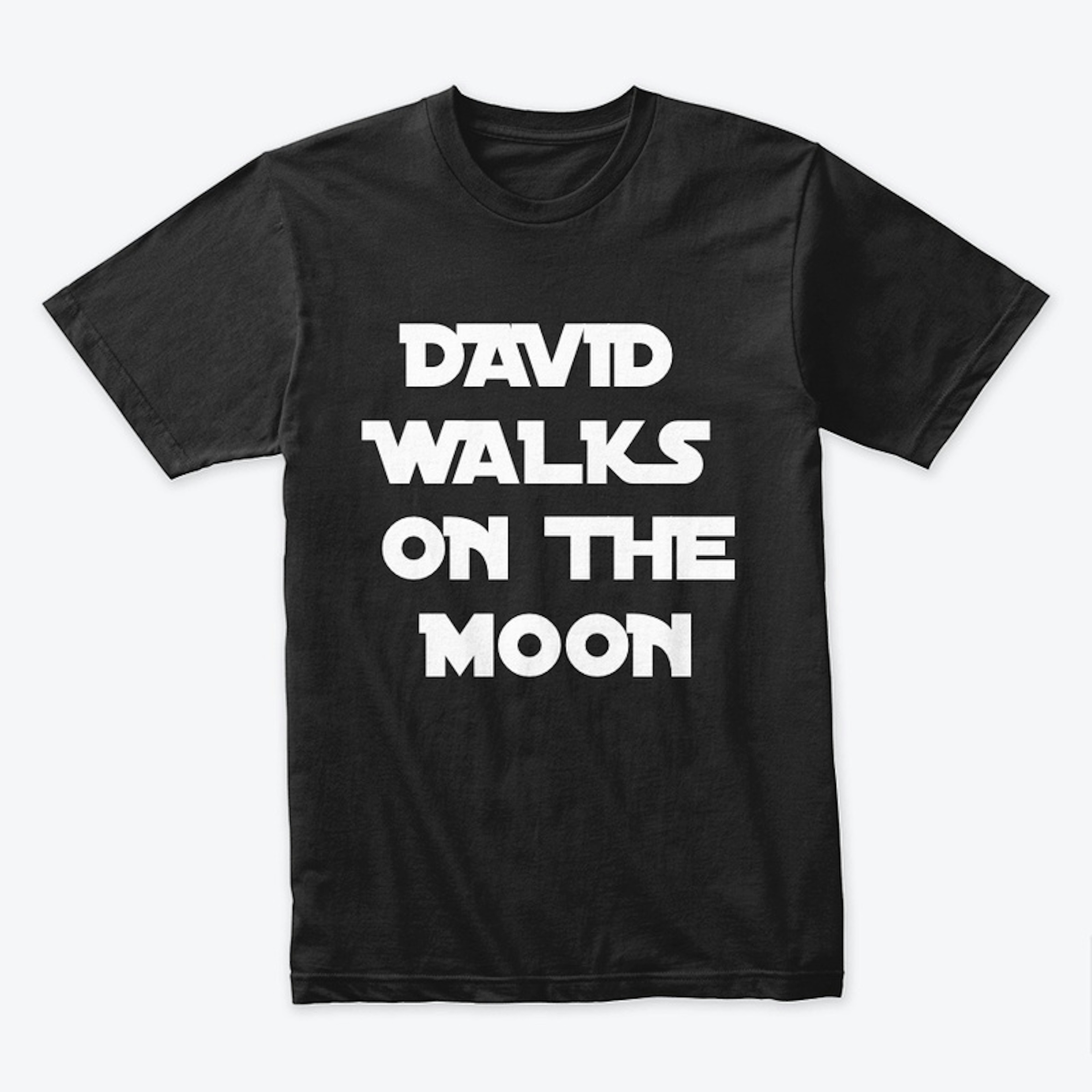 David Walks on the Moon Black